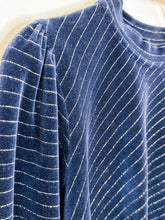 Load image into Gallery viewer, Velvet Metallic Threat Mock Neck Sweatshirt
