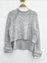 Load image into Gallery viewer, Wool Blend Kalk Jumper with Built in Shirt Cuff (orig. $250)

