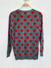 Load image into Gallery viewer, Extra Fine Merino Wool Heart Print Sweater
