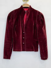 Load image into Gallery viewer, Vintage Velvet Collarless Blazer
