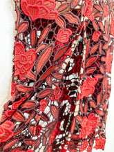 Load image into Gallery viewer, Floral Spaghetti Strap Midi Sheath Dress (orig. $242)
