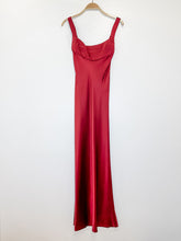 Load image into Gallery viewer, Vintage Satin Sleeveless Maxi Evening Dress

