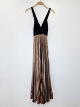 Load image into Gallery viewer, Alba Strappy Metallic Pleated Formal Dress (orig. $929)
