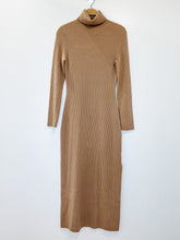 Load image into Gallery viewer, Cashmere Turtleneck Sweater Dress
