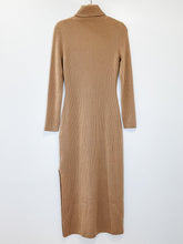 Load image into Gallery viewer, Cashmere Turtleneck Sweater Dress
