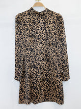 Load image into Gallery viewer, Samuel Silk Animal Print Long Sleeve Mock Neck Mini Dress
