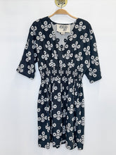 Load image into Gallery viewer, Short Sleeve Floral Surplice Mini Dress
