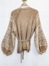 Load image into Gallery viewer, Alpaca-Blend Stree Cardigan with Tie Belt (orig. $272)

