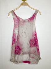 Load image into Gallery viewer, Sheer Floral Silk Tank
