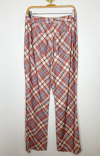 Load image into Gallery viewer, Pomegranate Plaid Bootcut Pants (NWT, orig. $129)
