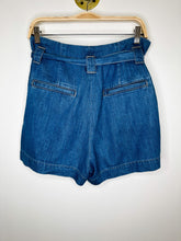 Load image into Gallery viewer, Paper Bag Waist Denim Shorts
