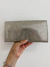 Load image into Gallery viewer, Leather Glitter Clutch
