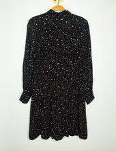 Load image into Gallery viewer, Long Sleeve Silk Star Print Dress
