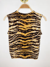 Load image into Gallery viewer, Cashmere Animal Print Sleeveless Knit Top
