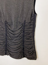 Load image into Gallery viewer, Sleeveless Ruched Top with Boning on Bodice
