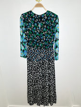 Load image into Gallery viewer, Floral Pattern Blocked Silk Midi Dress (NWT, orig. ~$450)
